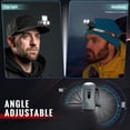 thumbnail image 4 of Camping Essentials for Headlamp, LED Rechargeable Light, Stepless Dimming Hands Free Clip on Cap Lights, 90° COB Hat Flashlight Headlamp 1500mhA Battery IPX5 Waterproof for Running, Fishing, Beige, 4 of 8