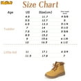thumbnail image 3 of Meckior Toddler Girls Boys Boots Winter Snow Combat Booties Lace Up Casual Shoes for Little Kids, 3 of 8