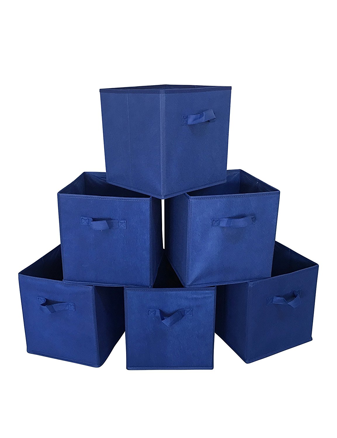 Foldable Cloth Storage Cube Basket Bins Organizer Containers Drawers, 6