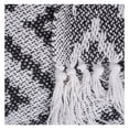 thumbnail image 2 of 60" Black and White Rectangular Chevron Cotton Throw, 2 of 2