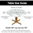 thumbnail image 2 of Elastic Edged Round Leaf Fitted Table Cloth Cover, Home Decorative Tablecloth for Indoor Outdoor Kitchen Party, Fits 40" - 44" Tables, Small, 2 of 4