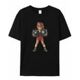 thumbnail image 5 of T Shirts for Women Short Sleeve Cotton Crewneck T-Shirt, Boxing Sports Tee Tops Casual Basic T-Shirts, XS-5XL Black M, 5 of 7