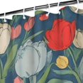 thumbnail image 3 of Pioneer Flower Floral Print Pattern Shower Curtain 36"x72" ,Bathroom Decorative Shower Curtains Set with 12 Hooks,Modern Waterproof Washable Shower Curtain, 3 of 6