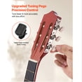 thumbnail image 2 of KFFKFF Classical Guitar, 38 Inch, Wood Classical Guitar Starter Kit for Beginners, with Nylon Strings, Gig Bag, Strap, Tuner, Extra String, 2 of 9
