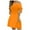 Orange, variant on LOVZFMLL Womens Neck Dress Short Sleeve Casual Vacation Tunic Pink S
