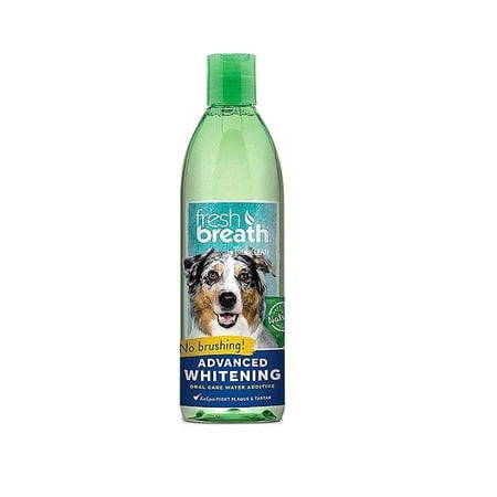 Fresh Breath for Dogs 16 oz Oral Water Additive Advanced Whitening Dental