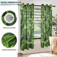 thumbnail image 5 of Sheer Curtains 2 Panels Set Grommet Drapes Window Treatments Light Filtering for Bedroom Living Room W52 x L63 Grass, 5 of 7
