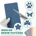 thumbnail image 4 of Uxcell Denim Iron on Patches for Clothes 7.9" x 3.9" Denim Patches Iron on Denim Dark Blue, 4 of 6