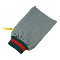 Unique Bargains 1 Pc Bath Shower Gloves for Bathroom for Shower for Bath 9.25"x5.71" Gray