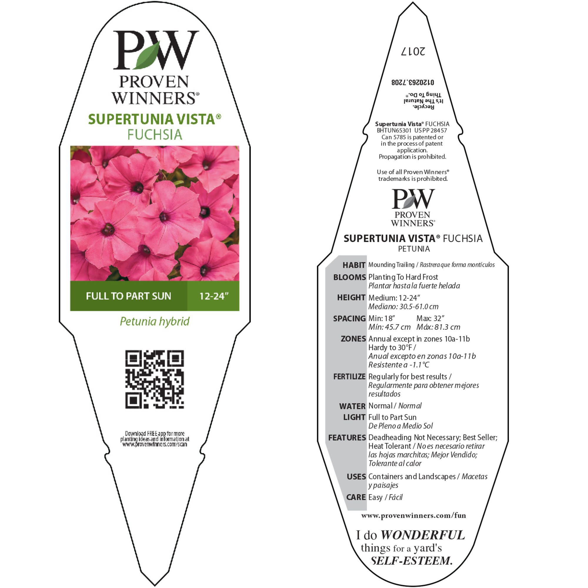 Proven Winners 4" Pink Supertunia Vista Fuchsia Petunia Live Plant in 4.25" Pot (4 Count)