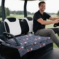 thumbnail image 5 of Pzuqiu Golf Cart Seat Covers with Paw Print Pattern, Golf Cart Seats Cushion for 2 Passenger Club Car Models, 5 of 9