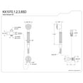 thumbnail image 2 of Kingston Brass KX1070SD Vintage Hand Shower Kit, Matte Black, 2 of 5