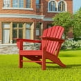 thumbnail image 2 of Polytrends  Altura Outdoor Eco-Friendly All Weather Poly Patio Adirondack Chair - Deep Seating Red, 2 of 5