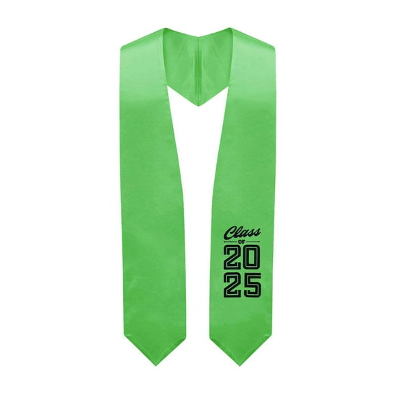Endea Graduation Green Class of 2025 Graduation Stole/Sash with Classic Tips