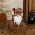 thumbnail image 5 of Muñecos de punto de pareja de enanos sin rostro, figuras artesanales con temática de café | Accesorios de decoración para restaurantes | Adorno de escritorio para amantes del café, 5 of 5