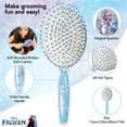 thumbnail image 4 of Frozen II Girls Snowflake Confetti One Hair Brush, Silver - Ages 3+, 4 of 7