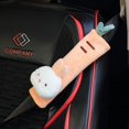thumbnail image 1 of Lindo reposacabezas de coche de dibujos animados, accesorio de peluche para coche, protección para el cuello, almohada para la cintura, linda funda para cinturón de seguridad, almohada para coche, 1 of 6