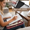thumbnail image 5 of Haosy Accordion File Organizer Zipper Binder 500 Sheet 6-Tab Expanding File Folder Multi-Pocket 1.2 Inch 3 Ring American Flag and Animals, 5 of 7