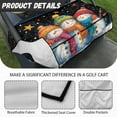 thumbnail image 5 of Yuyamidu Cute Snowman Golf Print Golf Cart Seat Covers with Pockets Christmas Golf Cart Seat Towel Blanket for 2-Person Seats Club Car Comfortable Golf Cart Accessories, 5 of 7