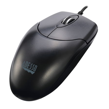 Adesso iMouse M6-TAA Wired USB Computer Mouse, 3 Buttons, 1000 DPI, for PC and Mac