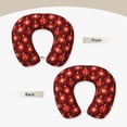 thumbnail image 3 of Goofa Christmas Red Balls Pattern Travel Pillow Memory Foam - Head Neck Support Airplane Pillow U-shaped Pillow Office Nap pillow Ergonomic Travel Accessory, 3 of 8