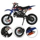 thumbnail image 1 of Moto de cross de 50 cc, mini motocicleta todoterreno para niños, motocross de gasolina de 2 tiempos, mini moto de cross Pit Bike, moto de bolsillo con frenos de disco delanteros traseros, velocidad má, 1 of 5