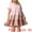 Pink, variant on Babydoll Ruffle Flowy Swing Hem Chambray Mini Dress 1X Blue