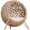 Beige, variant on 3 Story Cat Condo for Indoor Cats, 28 Inch Cat Tree with Sisal Scratching Pad and Barrel Shaped Hideaway, Khaki and Brown Particle Board