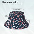 thumbnail image 3 of Fotbe Cherry Blossoms Sombrero Tipo Pescador con Estampado – Sombrero de Sol de Algodón de Moda para Playa, Golf, Pesca, 3 of 6