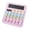 Purple, variant on 12-Digit Display Desktop Calculator, Desk Calculator Basic Big Button AAA Battery for Office Supplies Girl Female Woman Gift, Colorful Pink