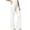 White 08, variant on Karymi Shorts for Women High Waist Multi Button Flare Jeans, Button Fly Belt Loops Full Length Bootcut Denim Trousers, Square Patch Front Pockets Pants for Women