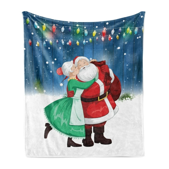 Western Soft Flannel Fleece Throw Blanket, Traditional Cowboy Silhouette Gazing at Sunset Cactus Landscape, Cozy Plush for Indoor and Outdoor Use, 50" x 60", Orange Dark Orange, by Ambesonne