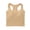 Beige, variant on Workout Tops for Women Short I Shaped Vest with Chest Cushion Slim Fit Underwear Including Bra Exposed Navel Waist Top Base Shirt Vest