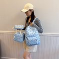 thumbnail image 7 of Weebloom Bow School Backpack With Lunch Box Pencil Case For Kids Girls Cute 3Pcs School Bags Set Large Capacity 3 Piece Cute Cartoon Travel Large Bookbag Middle High School College Blue, 7 of 7