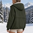 thumbnail image 5 of KICILVS Womens Fleece Lined Windbreaker Jackets Water-Resistant Hooded Zip Up Coat with Pockets Warm Winter Outerwear, 5 of 6