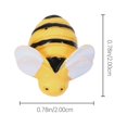 thumbnail image 4 of Imán para refrigerador, diseño de abeja, para casillero, calcomanía para decoración de oficina, resina animal, 9 unidades, 4 of 6