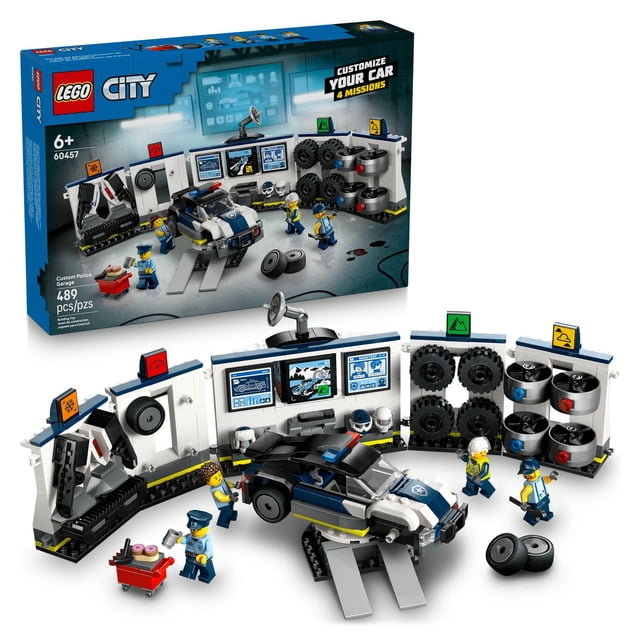 Set LEGO City Taller de Modificación de Coches de Policía