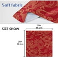 thumbnail image 7 of GZHJMY Set of 1 Gold Chinese Dragon On Red Cloth Napkins Washable Polyester Dinner Napkins 20"X20" for Dining Table Wedding Party Fall Holidays, 7 of 7