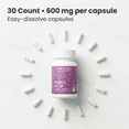 thumbnail image 2 of Seroflora Boric Acid Vaginal Suppositories 600mg 30 Count, pH Balance, Vaginal Odor Support, Fast Dissolving, Made in USA, 2 of 8