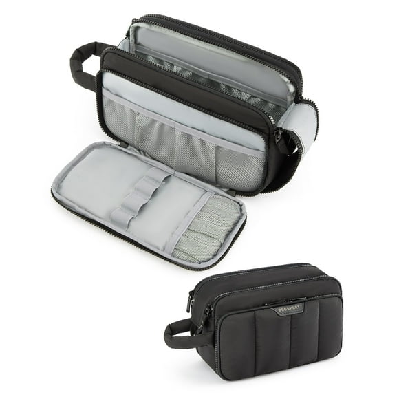 Neceser de viaje BAGSMART para mujer, organizador de maquillaje, color negro