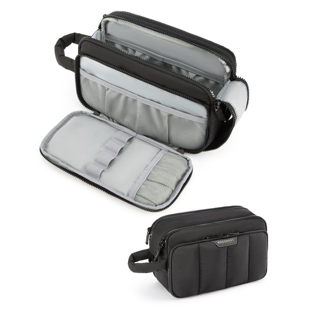 Neceser de viaje BAGSMART para mujer, organizador de maquillaje, color negro