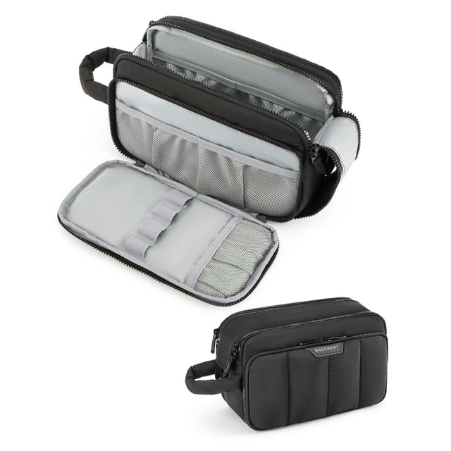Neceser de viaje BAGSMART para mujer, organizador de maquillaje, color negro