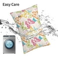 thumbnail image 6 of Fuzoiu Retro Colorful Butterfly Print Pillow Case with Hidden Zipper,Pillow Covers,Soft and Comfortable Pillowcase-20"x30", 6 of 6