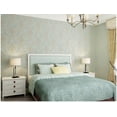 thumbnail image 3 of 53cm x 5m Light blue wallpaper Self-adhesive floral pattern self-adhesive living room wallpaper Self-adhesive 3D effect wallpaper, 3 of 5