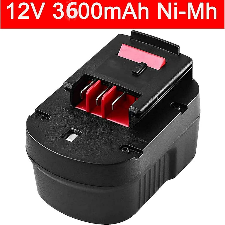 for Black and Decker 12V Battery Replacement | HPB12 4.8Ah Battery