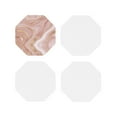 thumbnail image 2 of Disketp Rose Gold Glitter Splatter Funny Coasters,4 Pcs Leather Coasters With Holder, Perfect Housewarming Hostess Gifts,Protect Furniture From Water Marks Scratch, 2 of 9