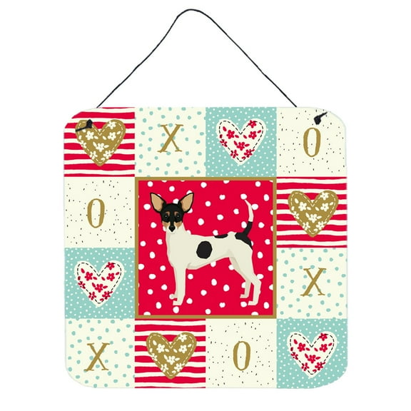 Toy Fox Terrier Love Wall or Door Hanging Prints