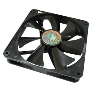 Cooler Master Sleeve Bearing 140mm Silent Fan for Computer Cases and Radiators - 140x140x25 mm, 1000 RPM speed, 60.9 CFM air flow, 16 dBA noise level, Sleeve Bearing, ~ 0.8 mm H2O air pressure,