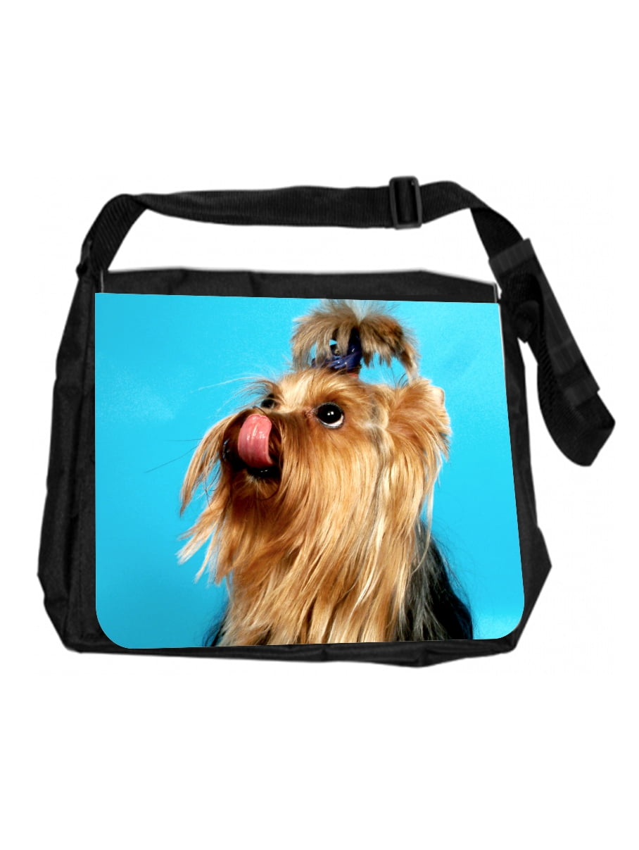 School Bag Dog Chihuahua Lick Cross Body Shoulder Messenger Laptop Bag
