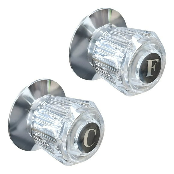 Juego De Manerales Fonthy Para Regadera Acrilico Mod.40014 Transparente Brillante